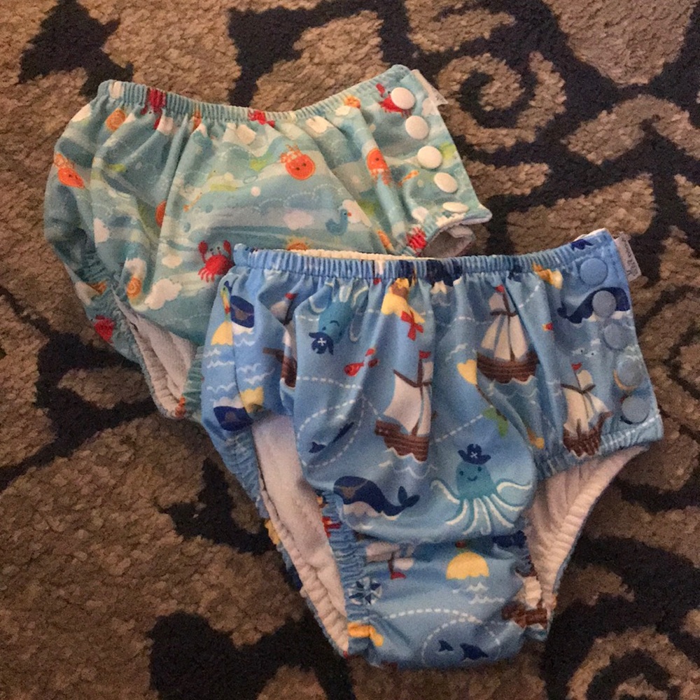 Washable swim diapers